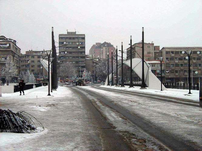 Main bridge in Mitrovica.