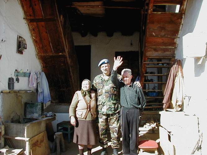 Andy with Serbian couple